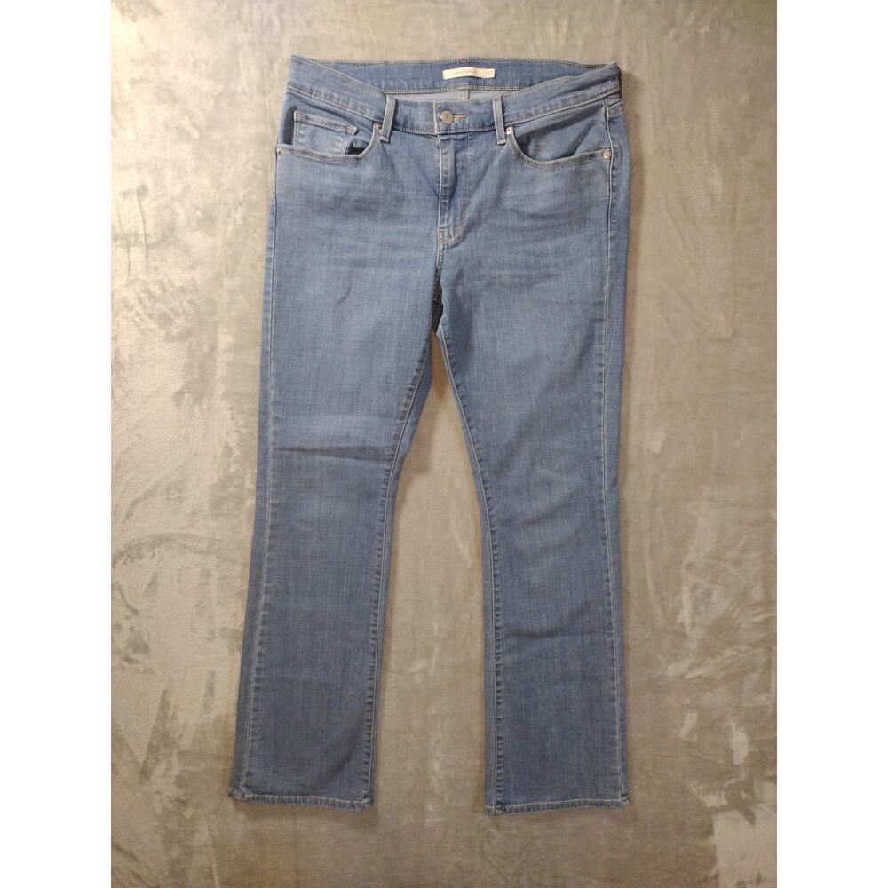 Levis Classic Bootcut Womens 12 Light Wash Cowgirl Western Americana Casual